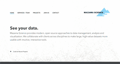 Desktop Screenshot of mazamascience.com